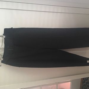 Veronica Beard Black Trousers Belted